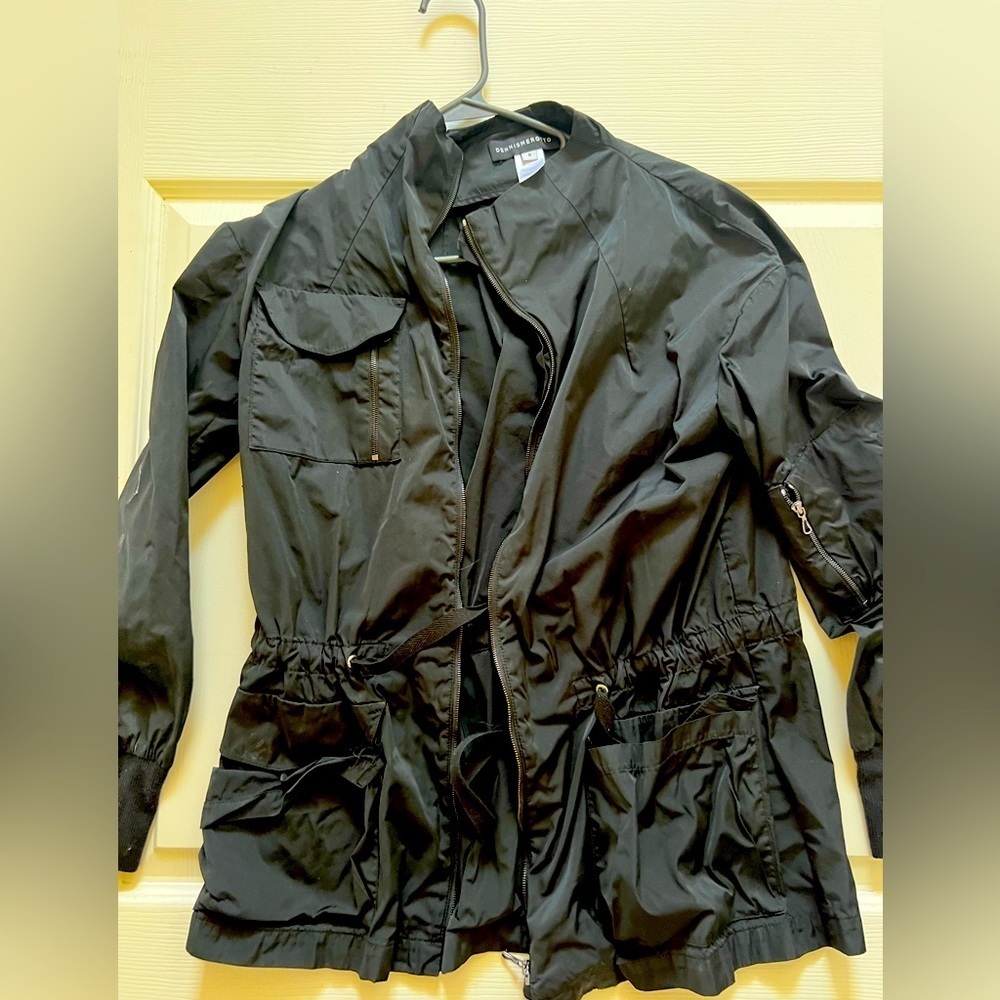 Designer 8 soft black jacket. Dennis Merrotto Size 8